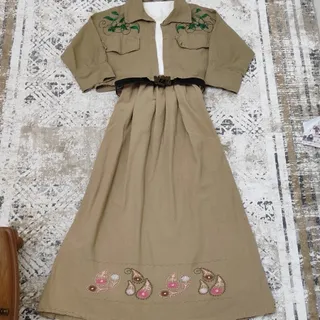 کت و دامن گلدوزی