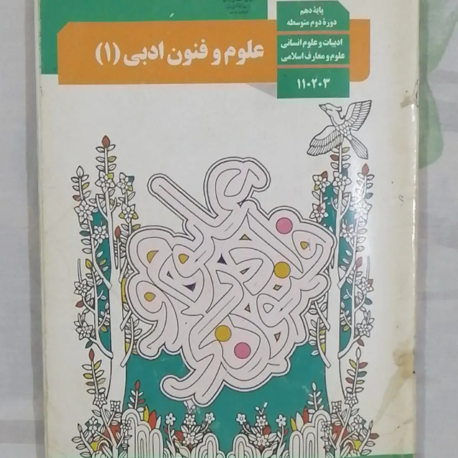 کتاب علوم و فنون ادبی دهم
