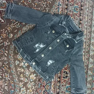 کت جین ذغالی کودک پسرانه