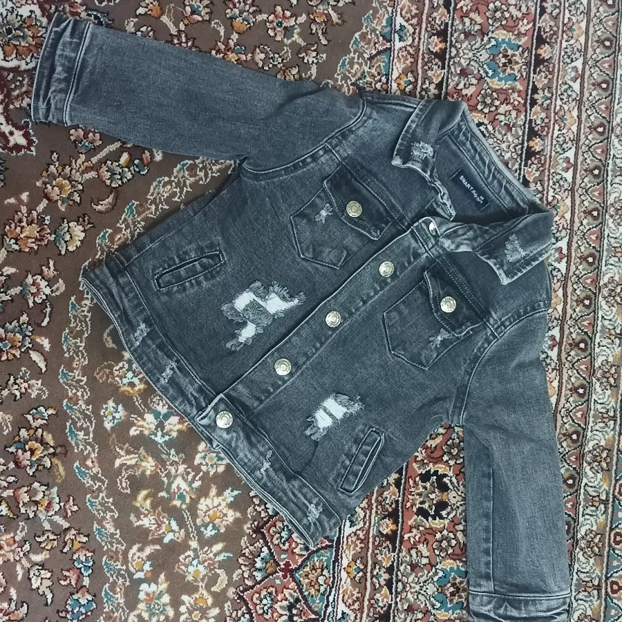 کت جین ذغالی کودک پسرانه