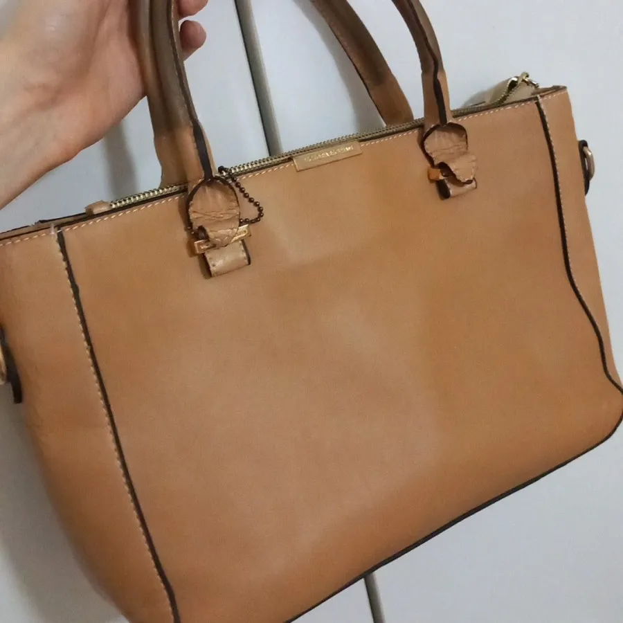 کیف چرم نسکافه ای