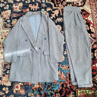 کت و شلوار مخمل کبریتی