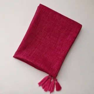 شال نخی منگوله دار