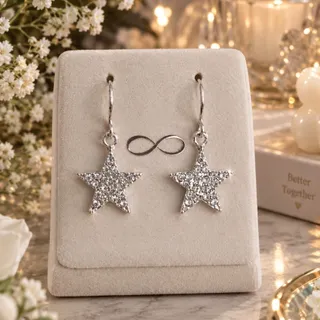 گوشواره ستاره نگینی