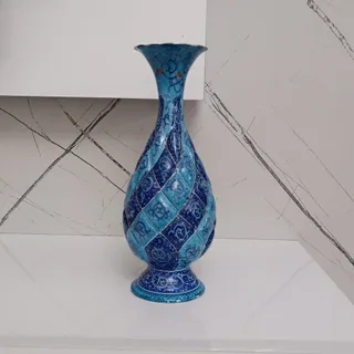 گلدان میناکاری مسی