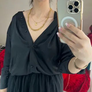 شومیز مشکی ساده