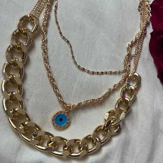 گردنبند چشم نظر (3 رج)