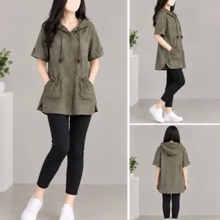 شومیز کلاهدار