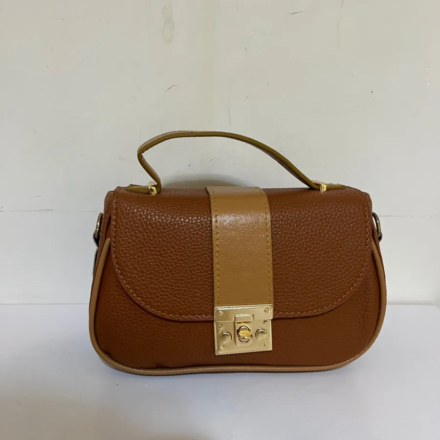 کیف چرم عسلی