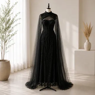 پیراهن مجلسی لباس شب مشکی