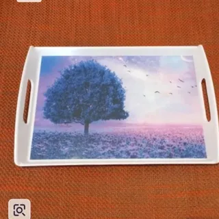 سینی ملامین غروب و درخت