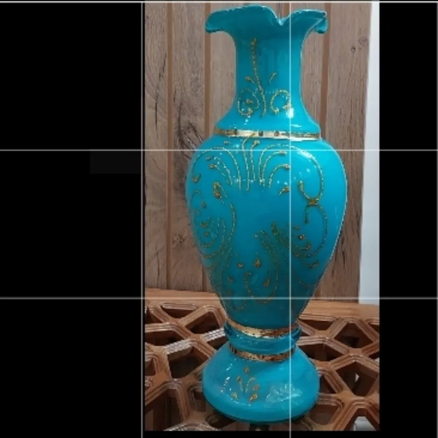 گلدان فیروزه ای