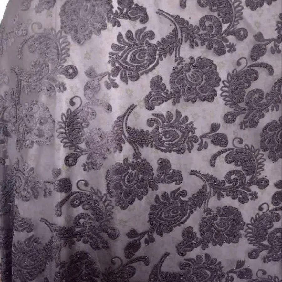 پارچه مخمل طرحدار سنگدوزی