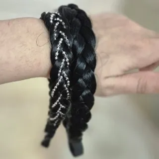 تل بافت مو مشکی