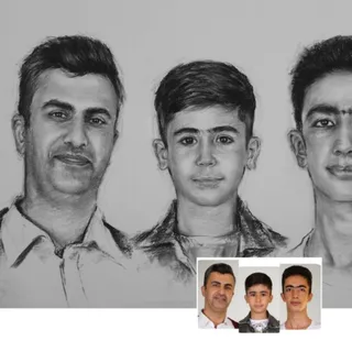 طراحی چهره و سیاه قلم