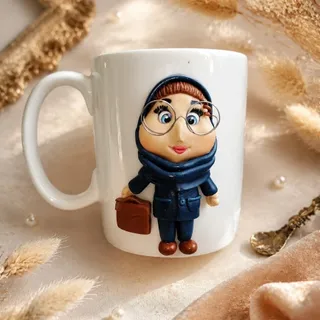 ماگ عروسکی خانم کارمند