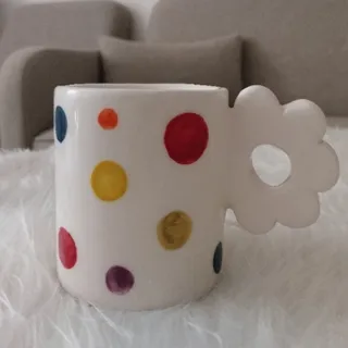 ماگ دسته دار طرح گُل