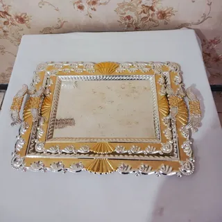 سینی حاشیه طلایی شیک
