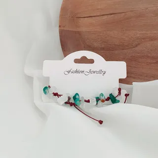 دستبند سنگ عقیق و کوارتز