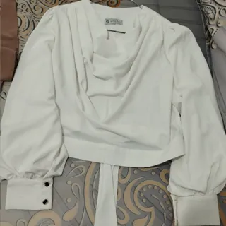 شومیز سفید ساده