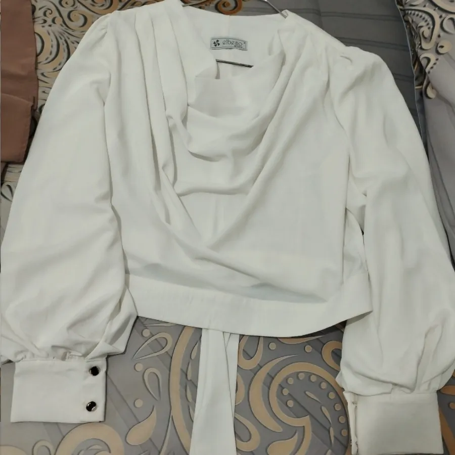 شومیز سفید ساده