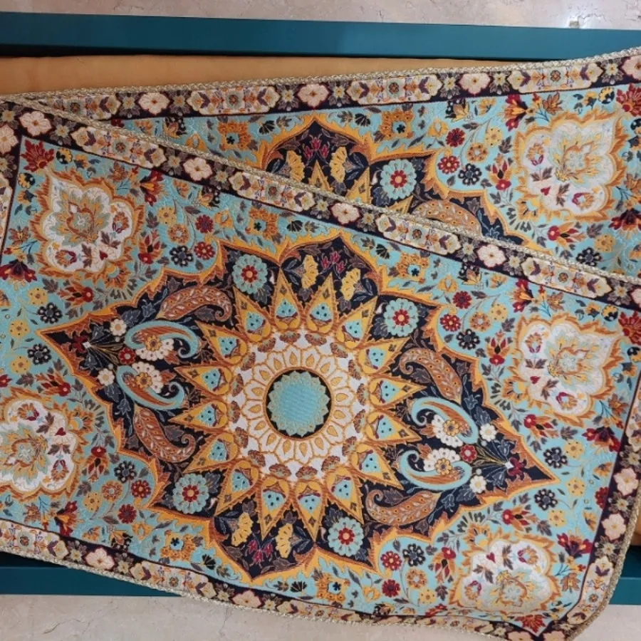 رومیزی 5 تکه ترمه عدل یزد