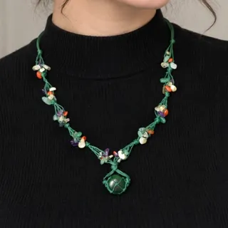 گردنبند پری سنگ طبیعی