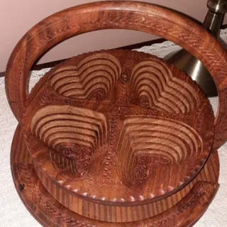 ظرف پذیرایی تاشو چوبی