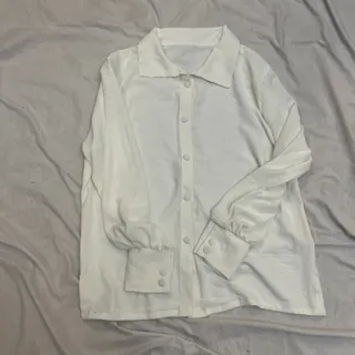 شومیز سفید ساده