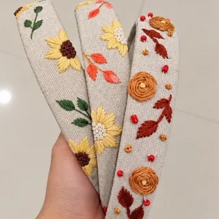 تل گلدوزی پاییزه
