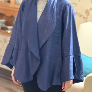 مانتو آبی رنگ