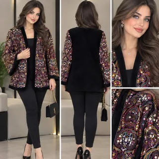 مانتو مخمل مزونی