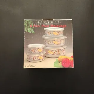 ظروف 5پارچه لعابی