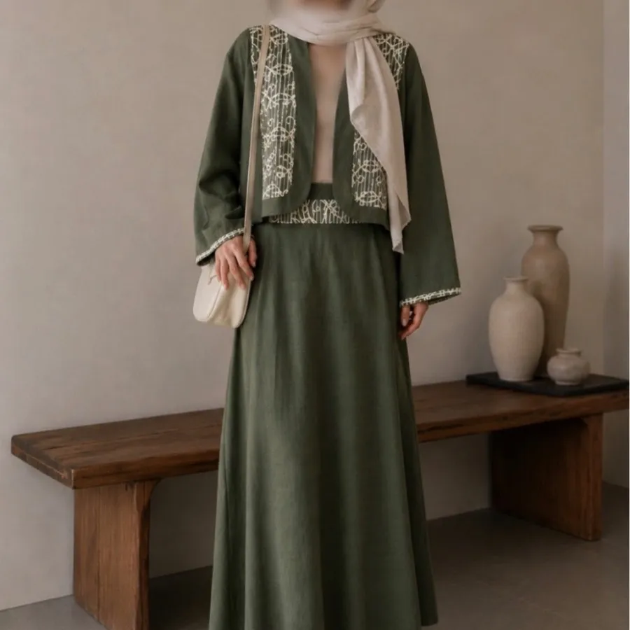 کت و دامن کژوال لینن
