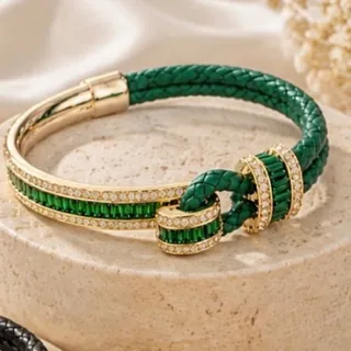 دستبند چرم بولگاری
