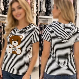 تیشرت کلاه دار خرسی