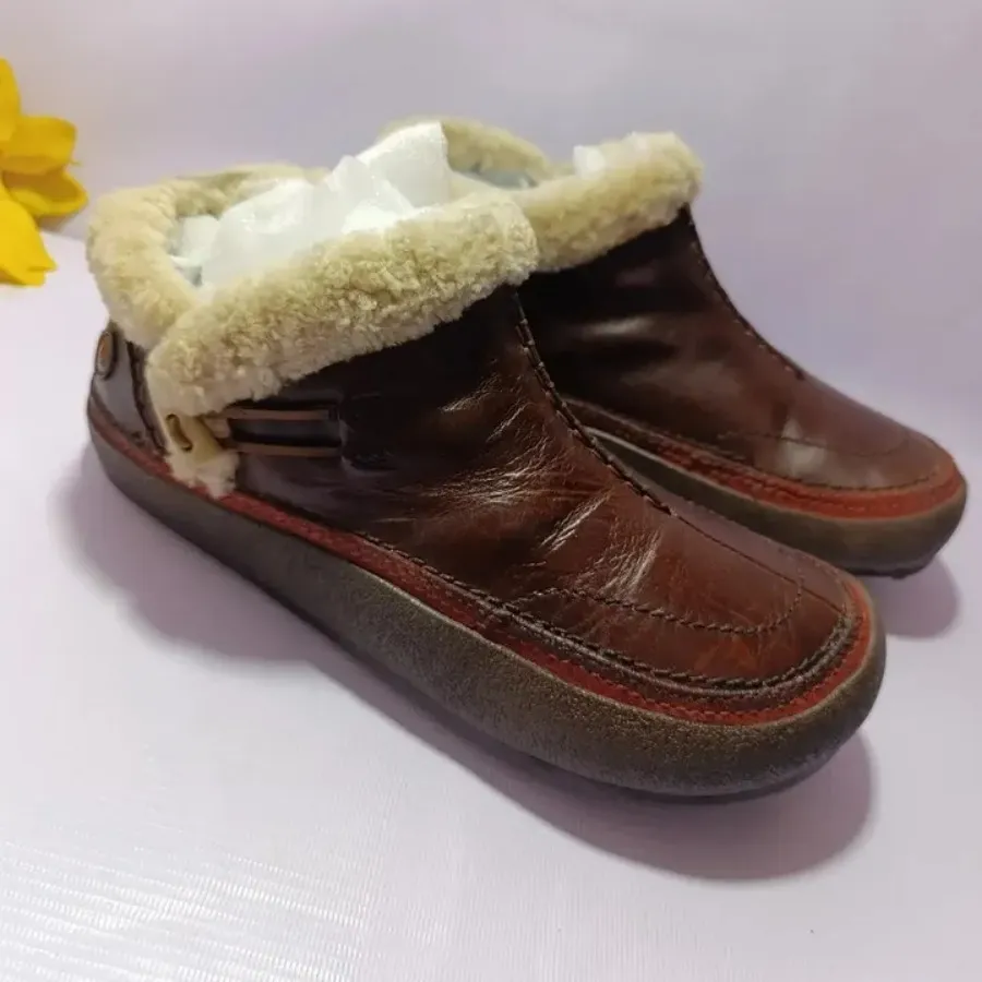 نیم بوت چرم طبیعی