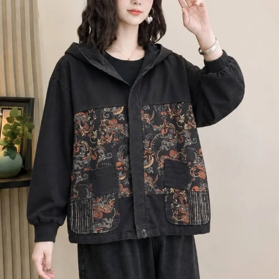 کت جین فشن کلاهداراورسایز