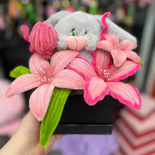 باکس گل و عروسک کادویی