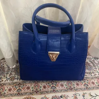 کیف آبی جا دار