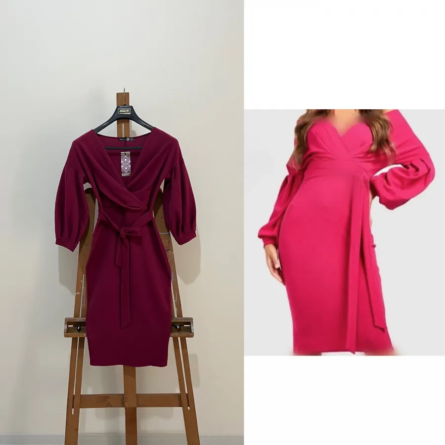 پیراهن کرپ برند boohoo
