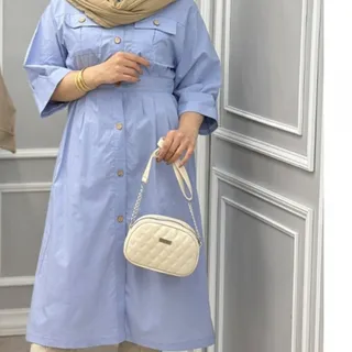 مانتو آبی اسمانی