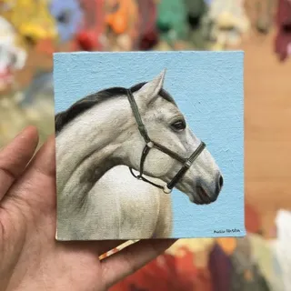 تابلو بوم نقاشی اسب