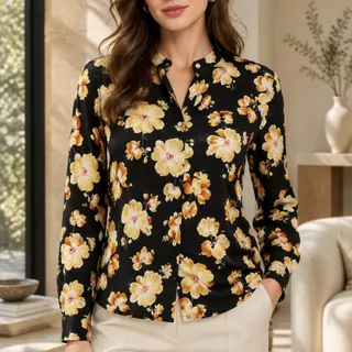 شومیز گلدار