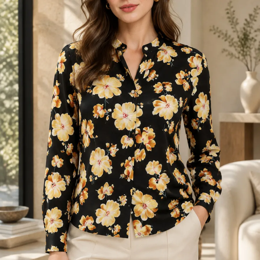 شومیز گلدار