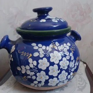 دیزی سفالی لعابدار