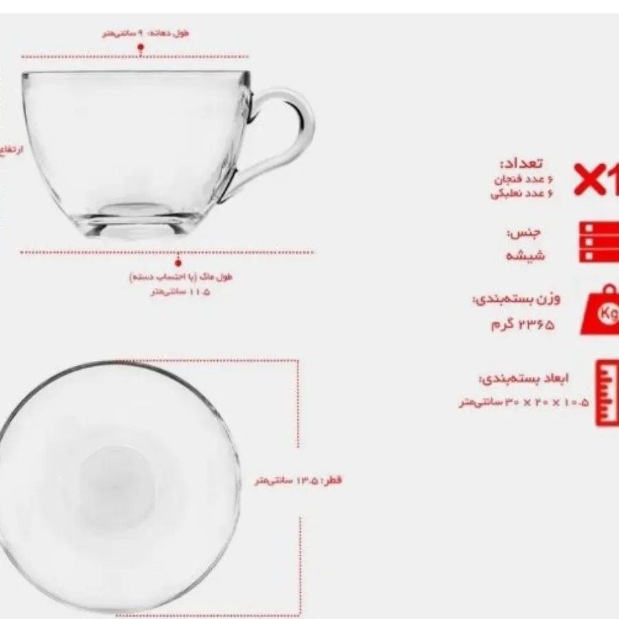 فنجان نعلبکی پاشا باغچه