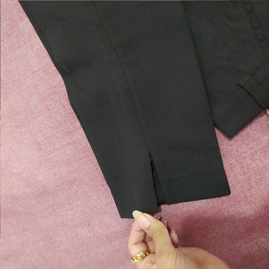 شلوار مشکی چاک دار