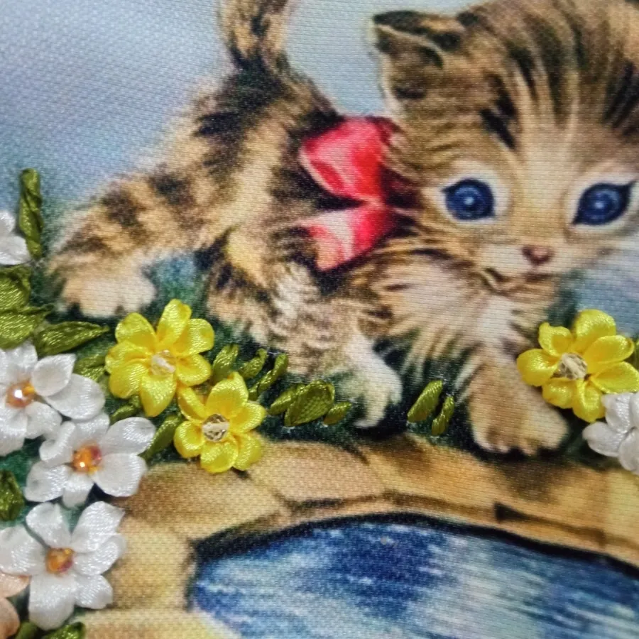 تابلو ربان دوزی شده بدون