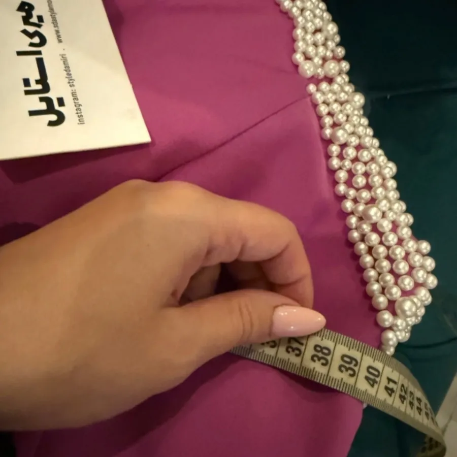 پیراهن مجلسی سرخابی